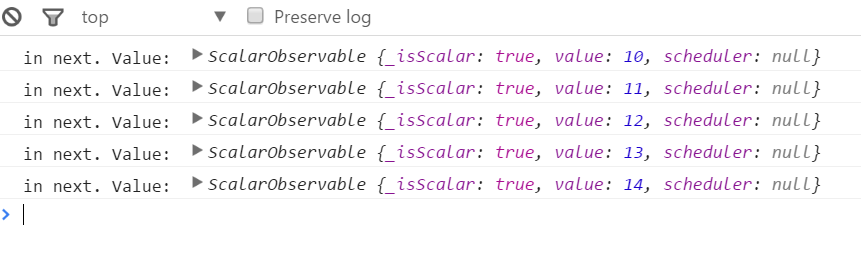 RxJS observable in map